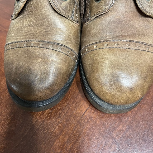 Dr. Martens 8125 Brogue Cap Toe Boots  Vintage Old Money M 6 W 8 * read main image 9